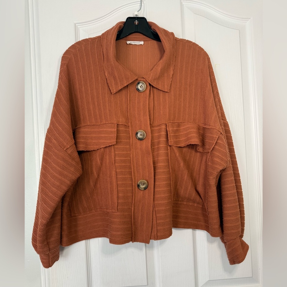 BUCKETLIST Terracotta Utility Jacket Large